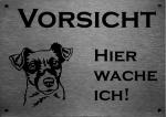 Jack Russell | Edelstahl Warnschild